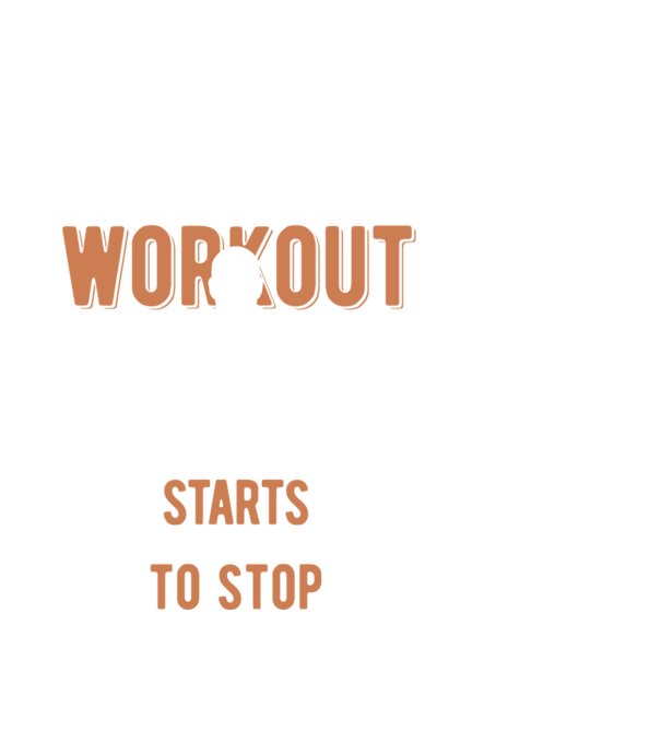 The Real Workout model alb pe tricou