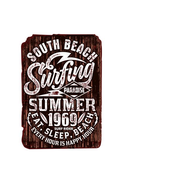 South Beach model negru pe tricou