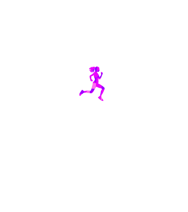 I run like a girl model alb pe tricou