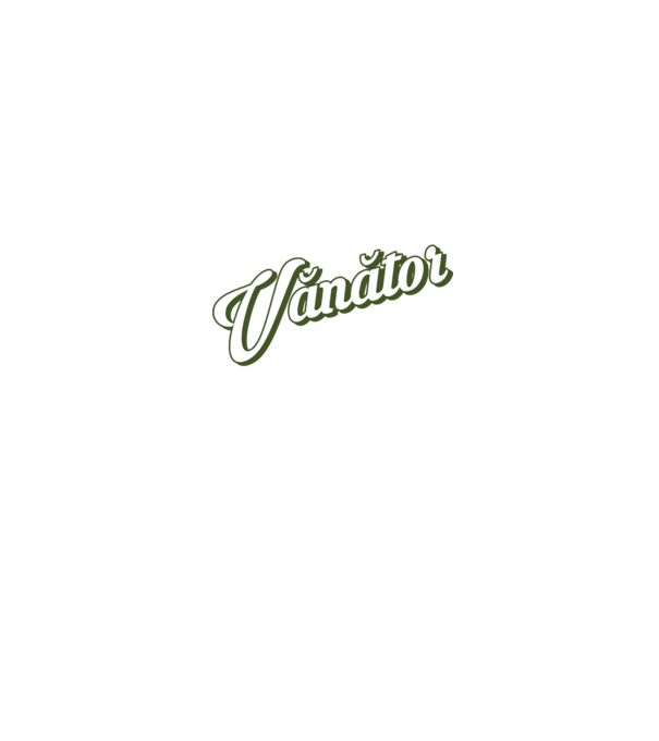 Cel mai bun Vănător din lume model alb pe tricou
