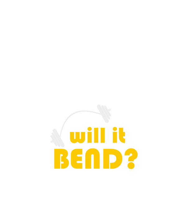 Will it bend model negru pe tricou