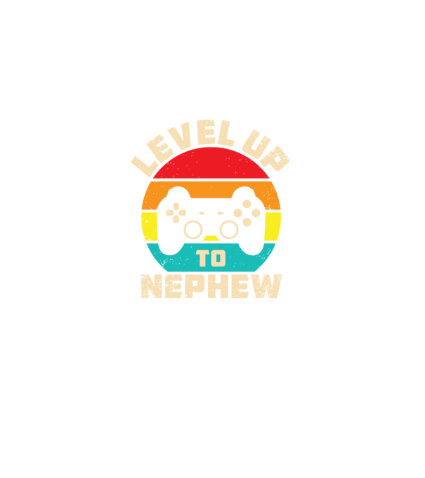 Level Up Nephew model negru pe tricou