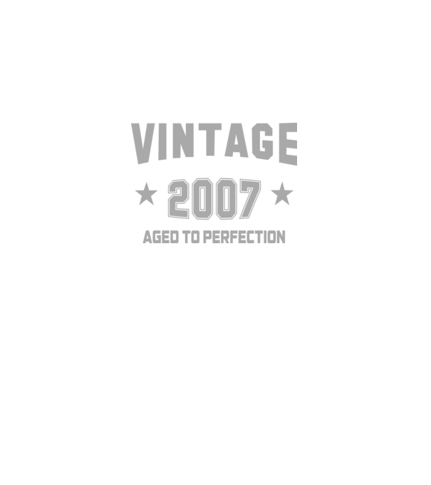 Vintage - 2007 model gri închis pe tricou