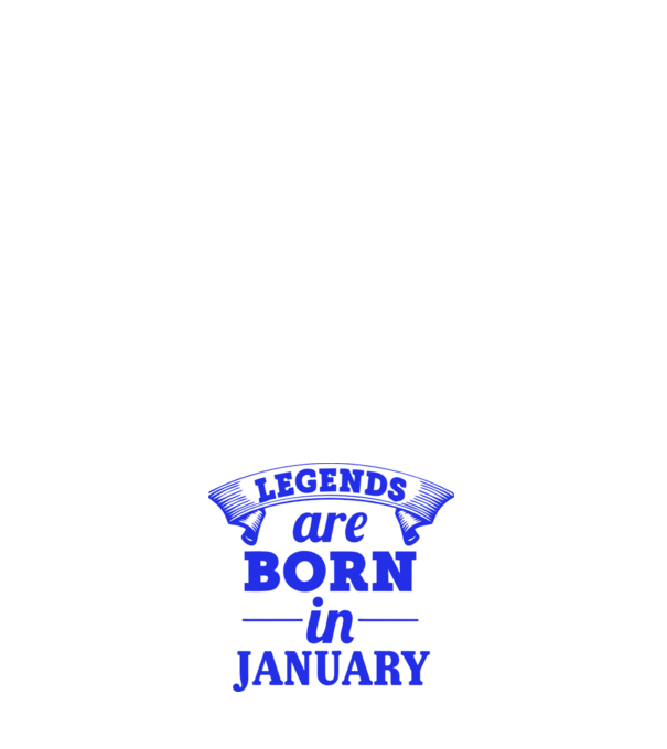 Legends are born in January model roz deschis pe tricou