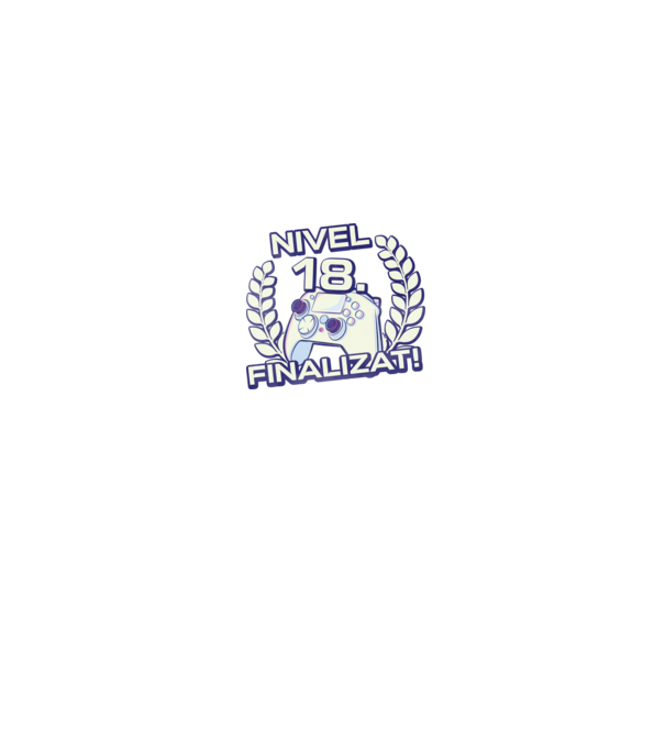 Nivel 18 finalizat! model negru pe tricou