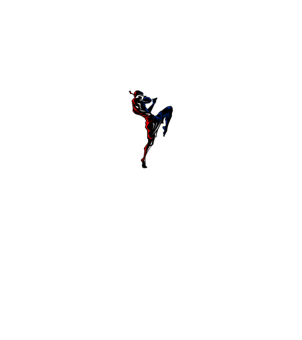Muay Thai model negru pe tricou
