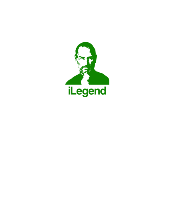 iLegend Steve Jobs model alb pe tricou