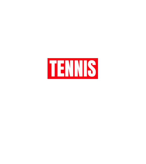TENNIS HERO model negru pe tricou