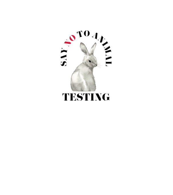 Say NO to animal testing model alb pe tricou