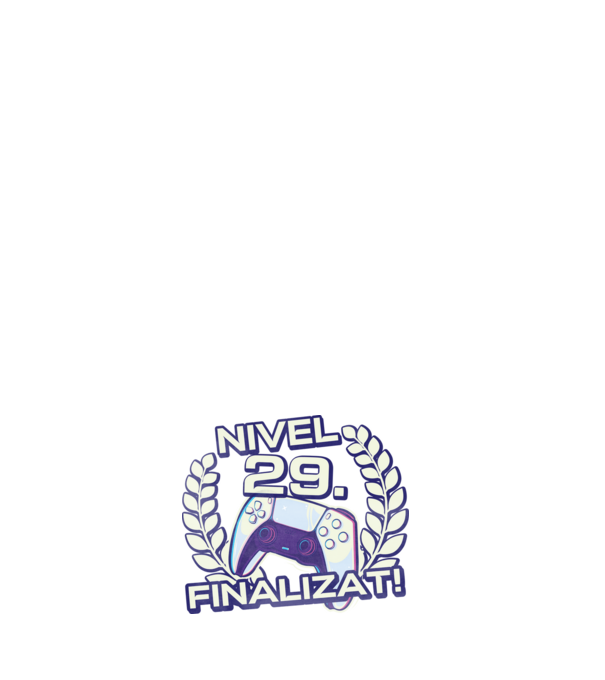 Nivel 29 finalizat! model negru pe tricou
