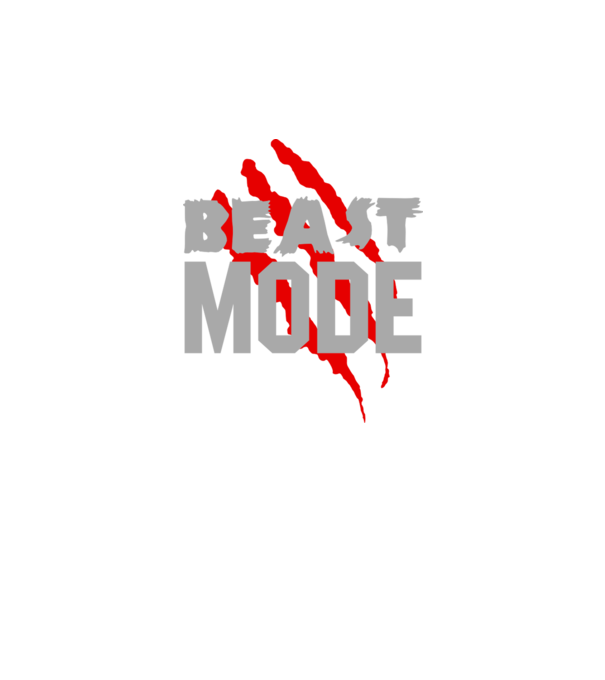 Beast mode model negru pe tricou