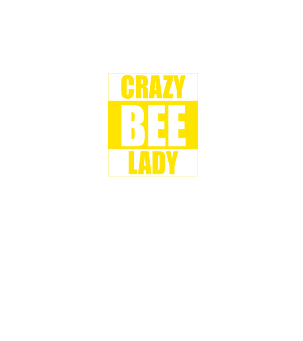Crazy bee lady model negru pe tricou