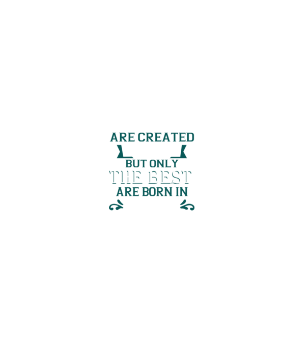 All men created equal but only the beat are born in july model verde închis pe tricou