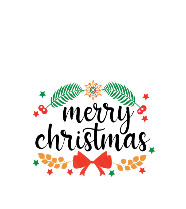 Merry christmas model alb pe tricou