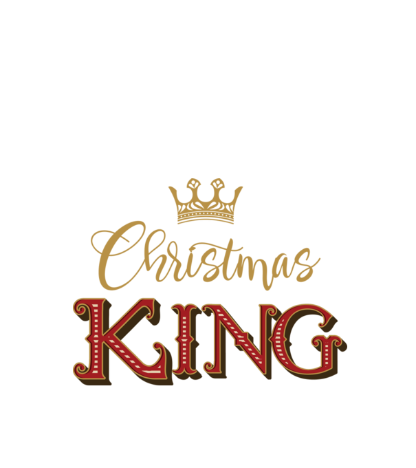Christmas King model negru pe tricou