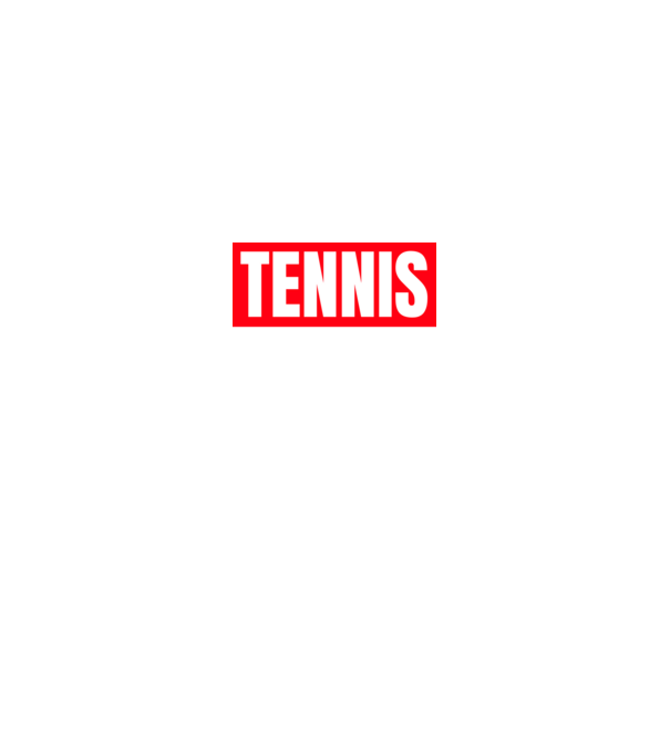 TENNIS HERO model negru pe tricou