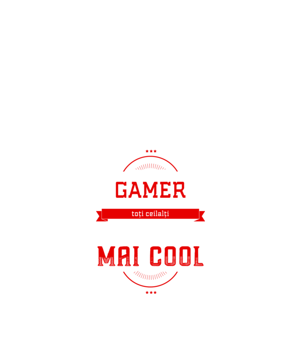 sunt gamer, la fel ca toți ceilalți, dar mult mai cool model negru pe tricou