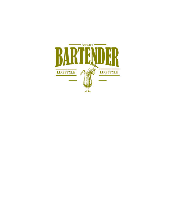 Lifestyle Bartender model gri închis pe tricou