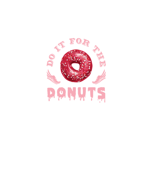 Do it for the donuts model negru pe tricou