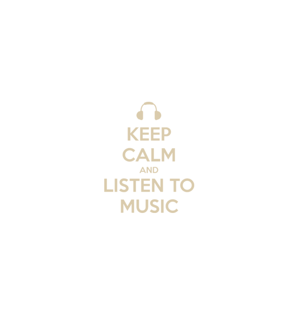 keep calm and listen to music model negru pe tricou