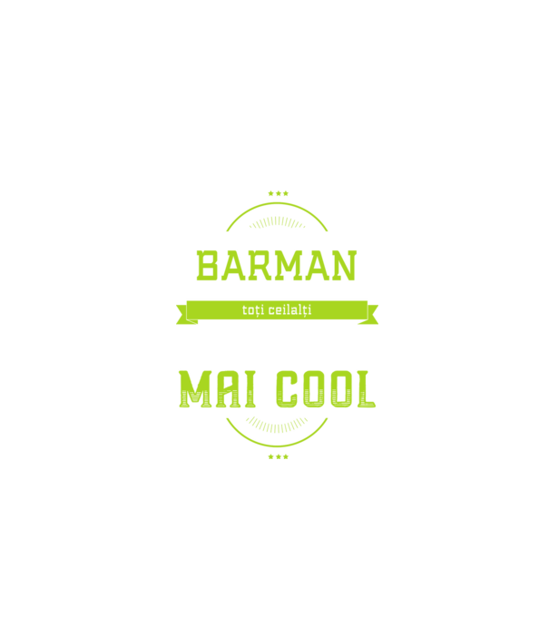 sunt barman, la fel ca toți ceilalți, dar mult mai cool model negru pe tricou