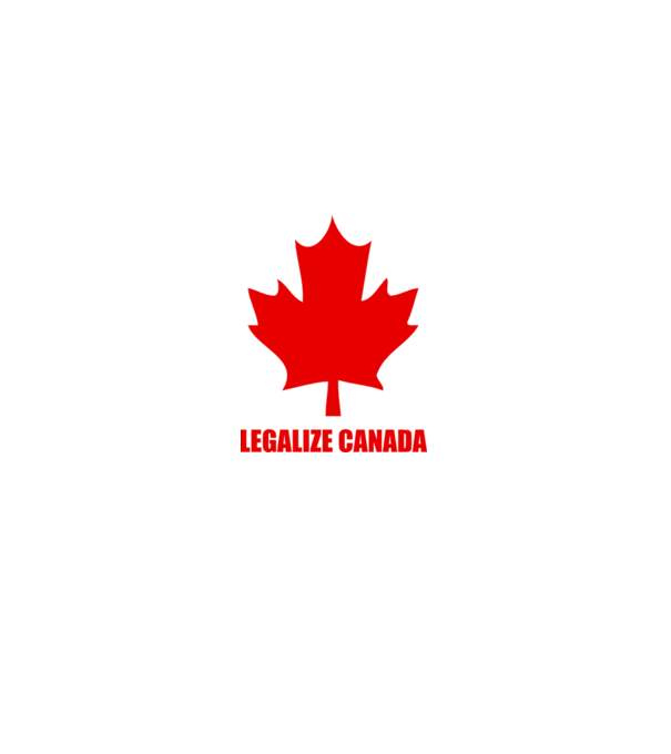 Legalize Canada model alb pe tricou