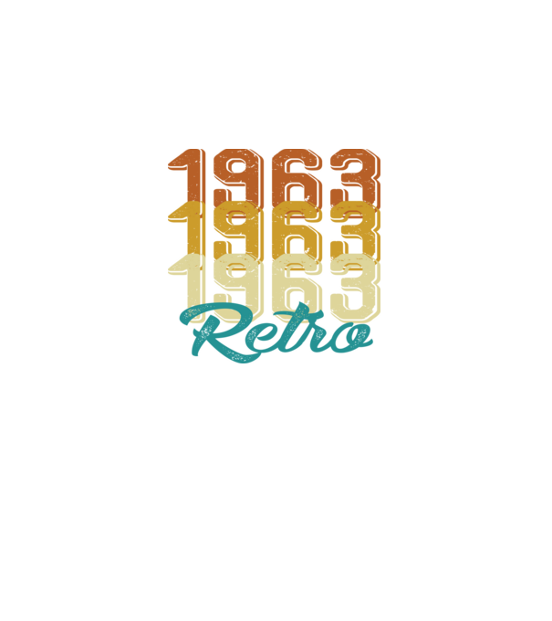 Retro 1963 model negru pe tricou