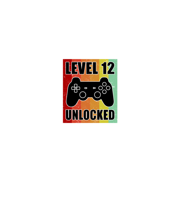 level 12 unlocked retro gamer model negru pe tricou