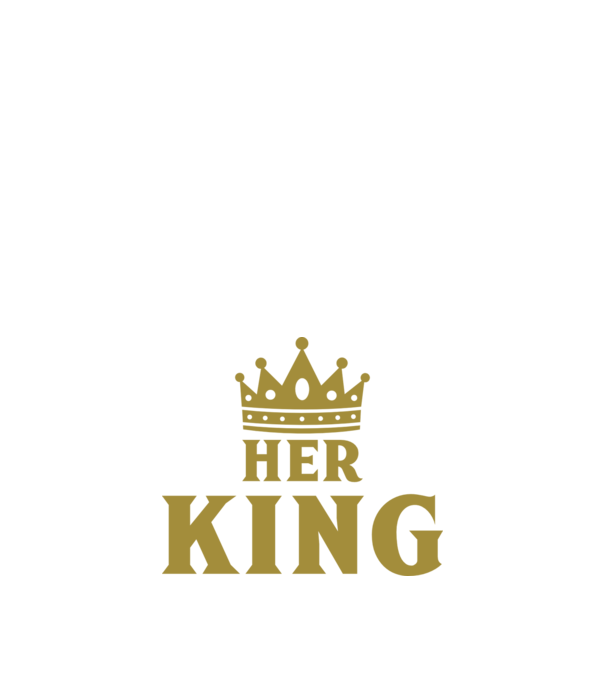 Her King model negru pe tricou
