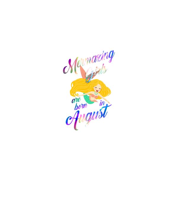 Mermazing girls are born august model negru pe tricou