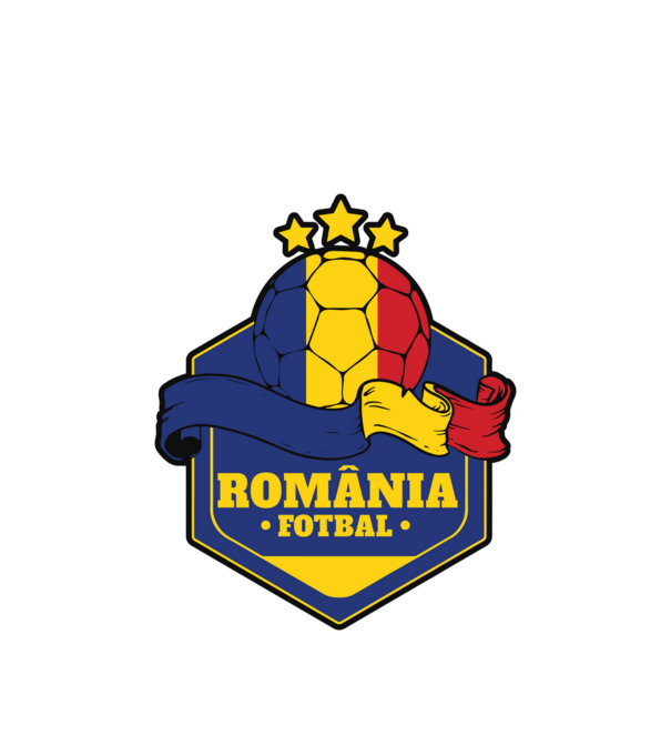 România Fotbal model alb pe tricou