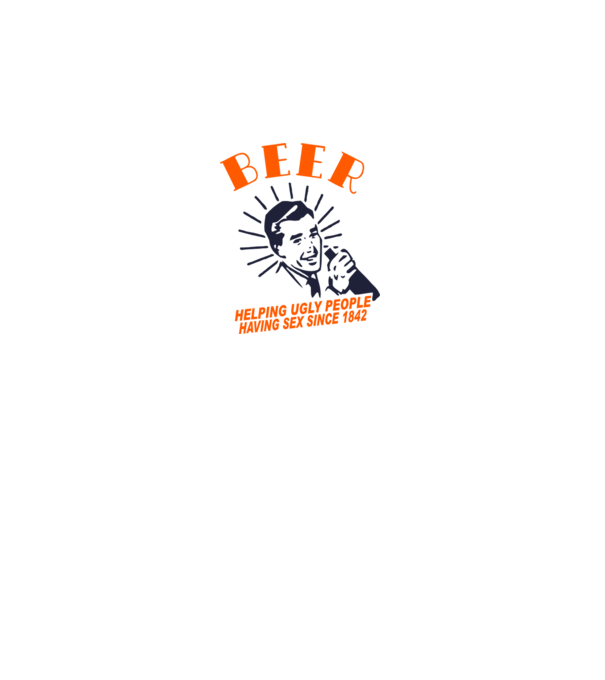 beeer model alb pe tricou