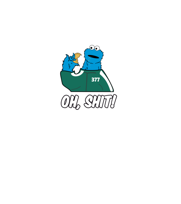 cookie monster squid game parody model negru pe tricou