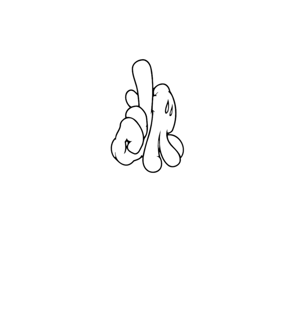Mâinile lui Mickey model galben deschis pe tricou