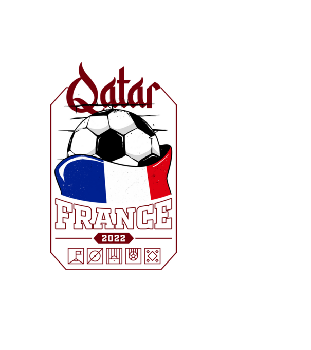 Qatar teams France model negru pe tricou