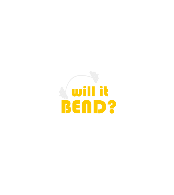 Will it bend model negru pe tricou