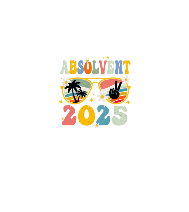 Absolvent 2025 model negru pe tricou