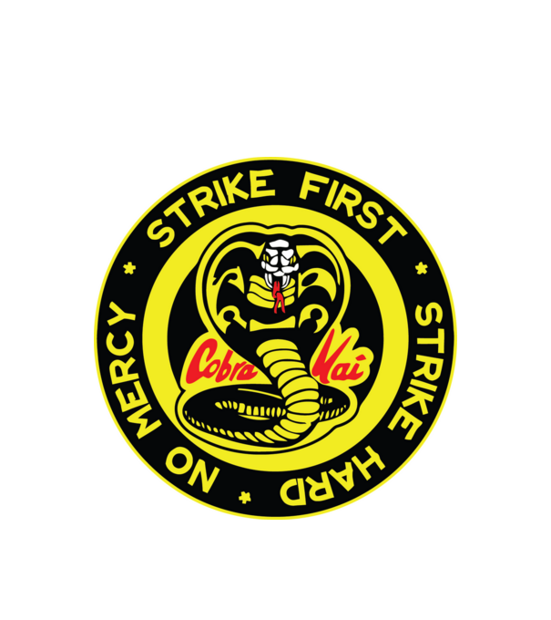 Strike first strike hard logo model alb pe tricou