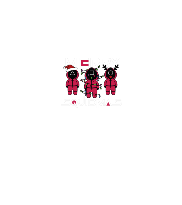 Merry squidmas model negru pe tricou