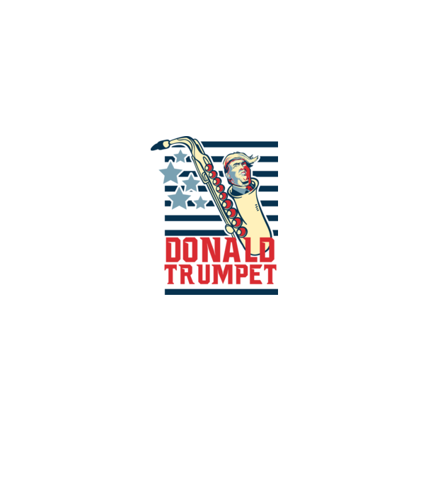 donald trumpet yoh model alb pe tricou