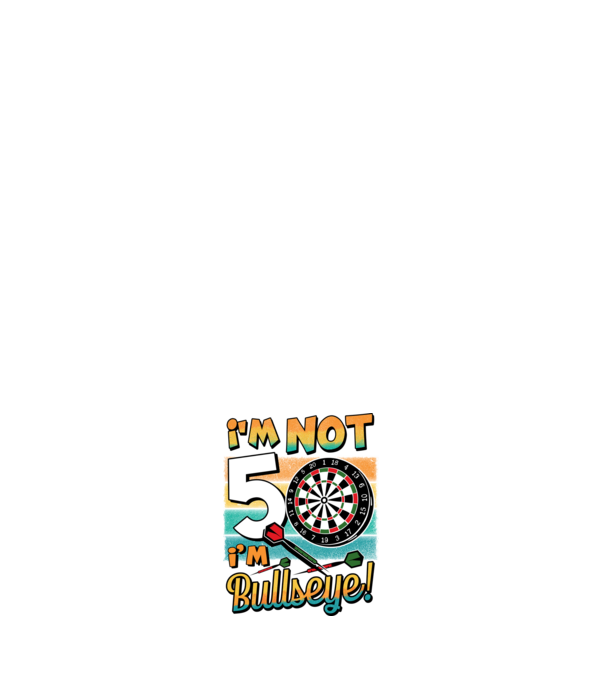 Darts Birthday 50 years old model alb pe tricou