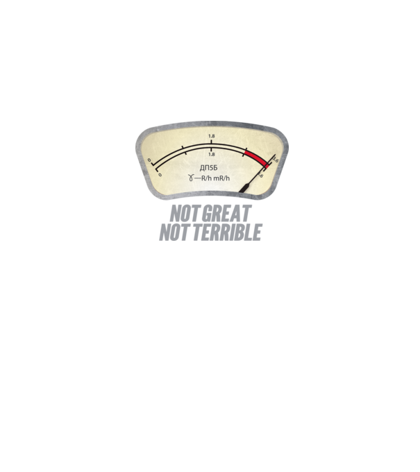 Dosimeter model gri pe tricou