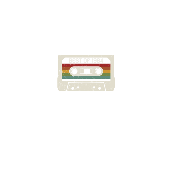 retro tape 1984 vintage model negru pe tricou