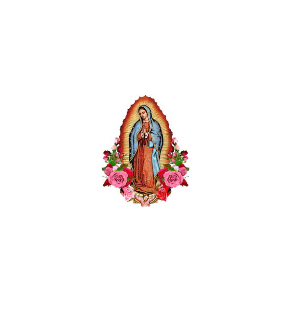 Fecioara Maria model negru pe tricou