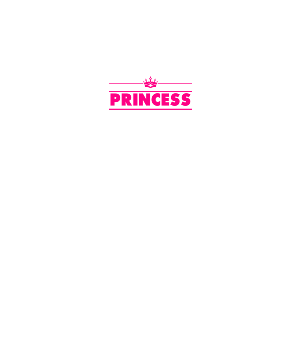Princess model alb pe tricou