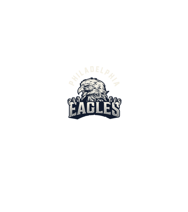 Philadelphia Eagles model alb/roșu pe tricou