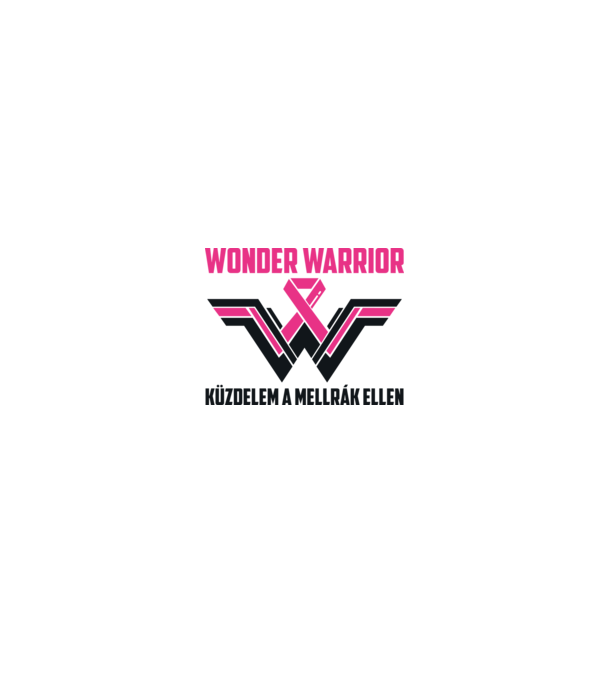 WONDER WARRIOR model alb/roșu pe tricou