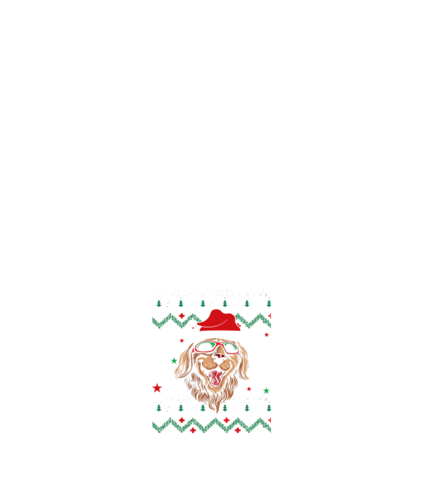 Ugly sweater dog model albastru închis pe tricou