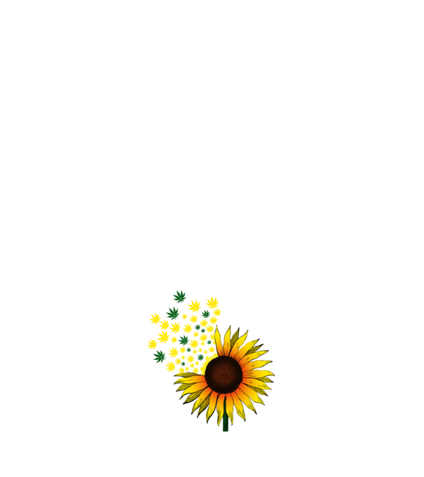 Sunflower Weed model alb pe tricou
