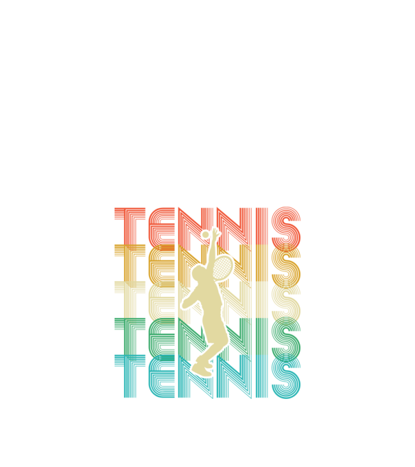 Tennis retro model negru pe tricou
